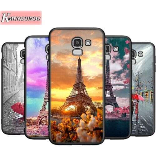 Paris Eiffel Tower France For Samsung Galaxy J8 J7 J6 J5 J4 J3 J2 Core Duo Prime Plus Star 2016 2017 2018 Soft Phone Case