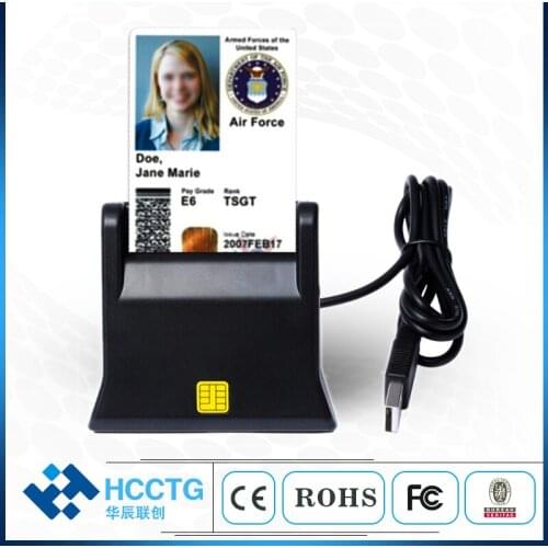 Desktop Vertical ISO7816 USB IC Chip Smart Card Reader Writer DCR31