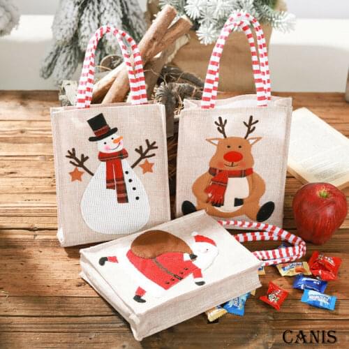 Newest Christmas Santa Claus Socks Candy Gift Bag Hanging Ornament Christmas Home Party Decor