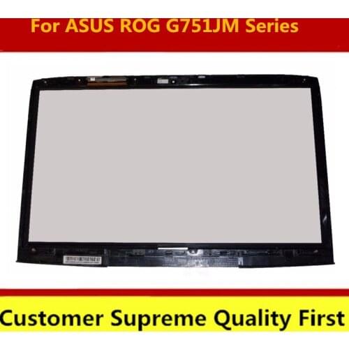 New original 17.3 inch For Asus ROG G751JM Series G751JM-BHI7T25 G751JL-BSI7T28 17.3" TOUCH SCREEN Glass Panel