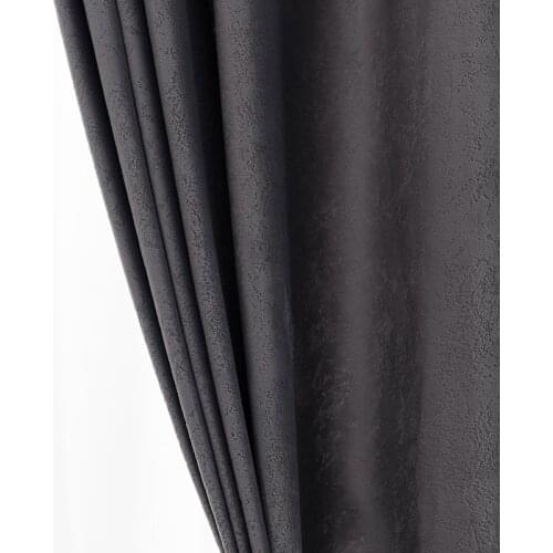 Pure Color Velvet Finished Window Curtain Cloth Study For In The Room Living Room Balcony Blackout Curtain Customization