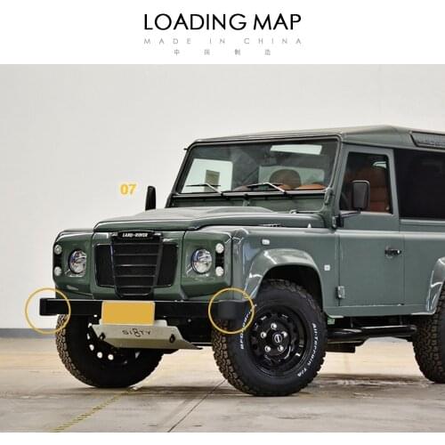 Front Bumper Anti-Collision Rubber For Land Rover Defender 4x4 Offroad Sport Car Accessories Body Parts CAP Guard