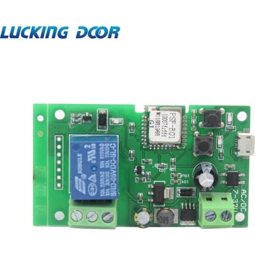 Lucking Door DC 5V Click the Self-Locking Module Smart Wifi Switch Relay Timer Wireless Remote Controler Alexa Google home