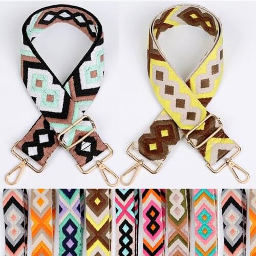 Colorful Bag Strap Women Handbag Belt Wide Shoulder Bag Strap Replacement Strap Accessory Bag Part Adjustable Belt For Bag 130cm