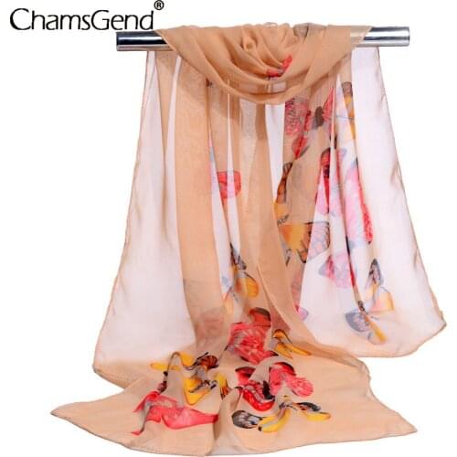 Scarf Women Light Weight Chiffon Silk Feel Spring Winter Oblong Fashion Scarves Shawl Floral Printed Wraps Scarves Neckerchief