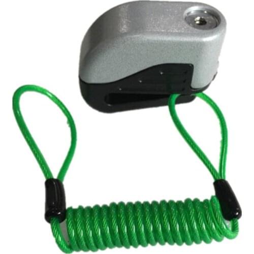 Rete 1.2meter Alarm Disc Lock Security Anti Thief Motorbike Motorcycle Wheel Disc Brake Bag And Reminder Spring Cable Wh