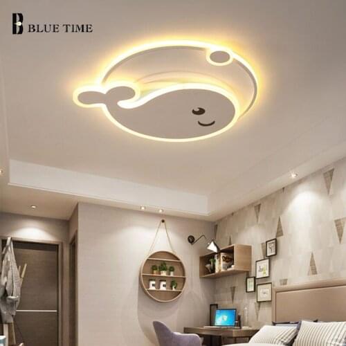 Modern Led Ceiling Lamp White Metal 110V 220V Chandelier Ceiling Light for Living room Bedroom Dining room Kitchen Study room