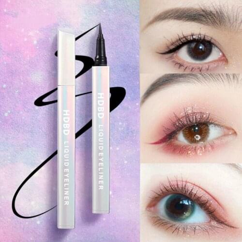 Heat-resistant and Waterproof Long-lasting Eyeliner Quick-drying Soft-tip Liquid Eyeliner Pen Black Brown Eyeliner Cosmetic Tool