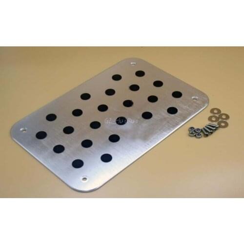 High quality Floor Carpet Mat Pad Plate Pedal Foot Rest Set For Ford Auto Aluminum with Logo