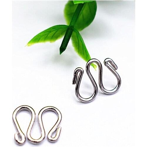 10pcs 13x10mm Rhodium M-Buckle Link Chain For Making Bracelet Necklace DIY Jewelry Accessories