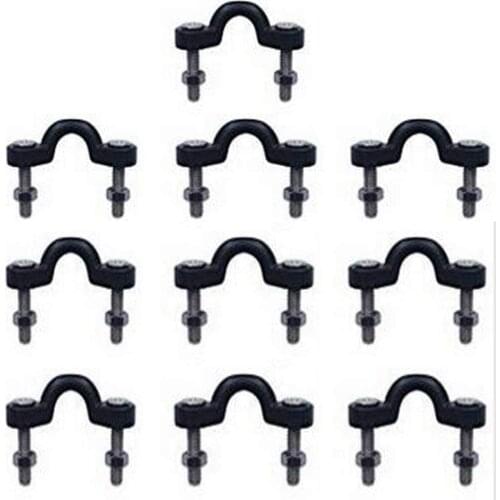 10 Pcs Nylon Bungee Deck Loops Tie Down Pad Eye, W/ Hardware Deck Loop, Strap eye, Marine, Boat, Household for Kayaks, Canoes or