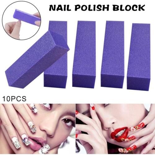 10pcs Nail Drill Bits Portable Women Buffer Acrylic Nail Beauty Art Sanding Block Files Perfect For Professional Or Home Use