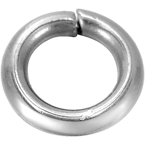 8Seasons 304 Stainless Steel Opened Jump Ring Findings Round Silver Color 6mm DIY Making Necklace Bracelets Jewelry Gift,500PCs