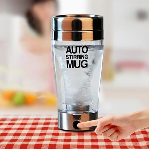 Wonderlife Self Stir Mug Automatic Coffee Milk Mixing Mug Smart Mixer Cup transparent juice Cup Electric Protein Shaker Bottle