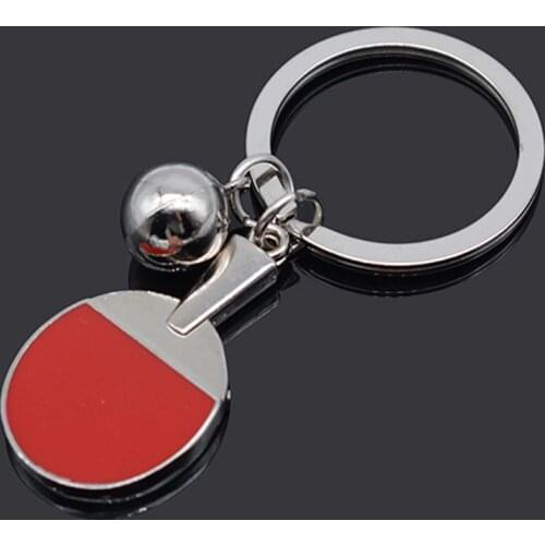Sport Ping Pong Table Tennis Ball Badminton Bowling Ball Keychain Key Chain Keyring Key Ring Souvenir Gift