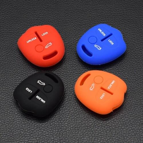 10 units Silicone car key cover case for Mitsubishi ASX Outlander Lancer EX Galant Pajero 3 buttons remote Keyless