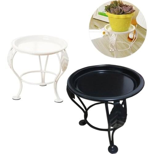 European Style Innovative Mini Iron Flower Stand Floor Balcony Flower Pot Holder Living Room Indoor Succulents Flower Stand