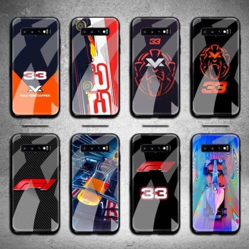 F1 Racer 33 Number Phone Case Tempered Glass For Samsung S20 Plus S7 S8 S9 S10 Plus Note 8 9 10 Plus