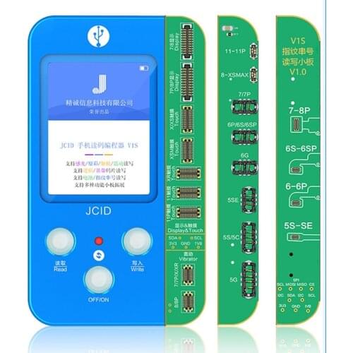 JC V1S Programmer for iPhone 7 8 X XR XS MAX 11 Pro Max Photosensitive Original Color Touch Shock Battery Fingerprint SN Read