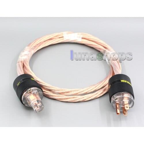 LN002813 Custom Handmade Acrolink Silver Plated Power cable For Tube amplifier CD Player AK-bs726