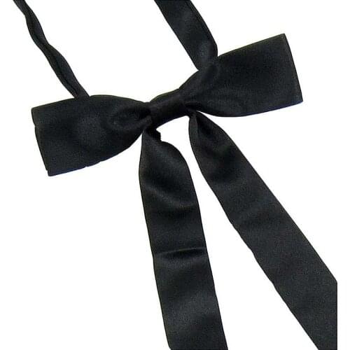 Japanese Necktie Classic Bow Tie Formal Sheriff Bowknot Ladies Womens Fancy Uniform Adjustable Party Ribbon Officer
