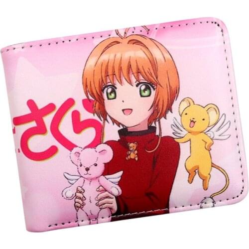 Cardcaptor sakura Wallet Anime Girl Purse Pink With Coin Pocket
