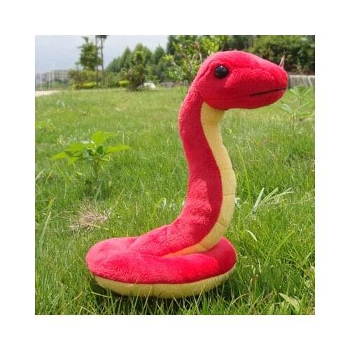 Mini 18cm red cartoon baby snake soft plush toy birthday gift b0005