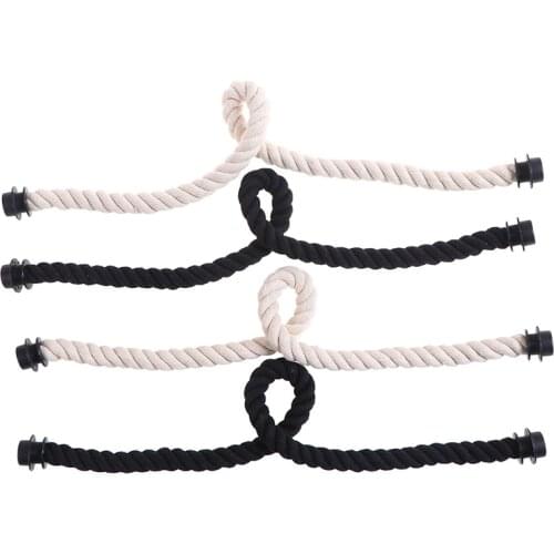 New 1 Pair Long Short Black Natural Hemp Rope Handle for O bag Obag Women Handbag Classic Mini EVA Bag