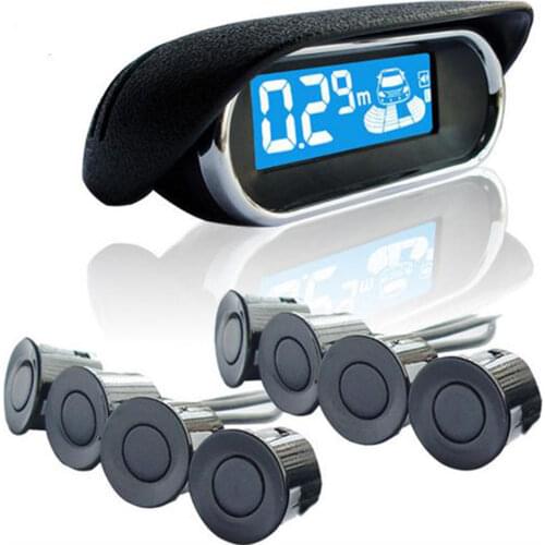 2020 LCD Display Parktronic Car Parking Sensors 8 Radars Sound Alarm Probes Car-detector Car Parking Parkmaster Reversing