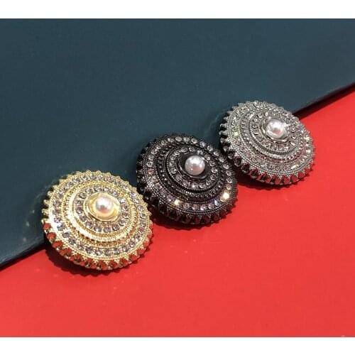 22MM 50pcs/lots round Openwork pattern refined retro metal classical buttons palace style jacket suit coat buttoned JG1503