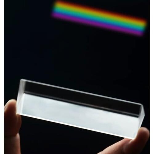 40*40*180mm Triangular Prism To See Rainbow Size Photo Photography Seven-color Sunlight Student Optical Science Experiment
