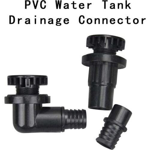 PVC Water Tank Drainage Connector Fish Tank Drainage Aquarium 90 Degree Water Outlet Fish Tank Joints 20mm Hose Connector 1 Pcs