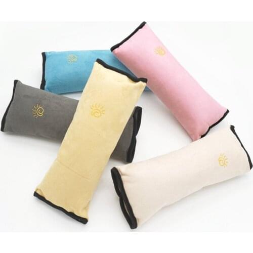 Cute Cartoon Style Children Safety Belt Plush Seat Harness Shoulder Pad Cushion Car Safety Seat Belt Protecting Cover