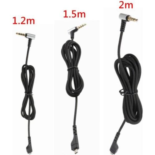 1.2m/1.5m/2m Replacement Gaming Headset Cable 3.5mm Audio Cable For SteelSeries Arctis 3 /Arctis 5 /Arctis 7 Gaming Headphone
