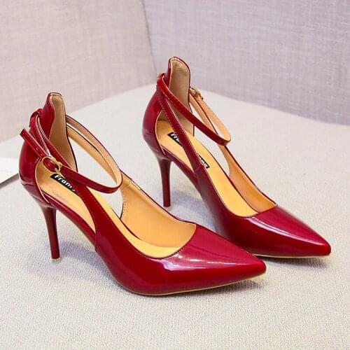 Pointed Dress Shoes Basic Pumps Women Boat Zapatos Mujer Spring OL Office Lady Shoes High Heels Woman Sexy Party Shoes U14-93
