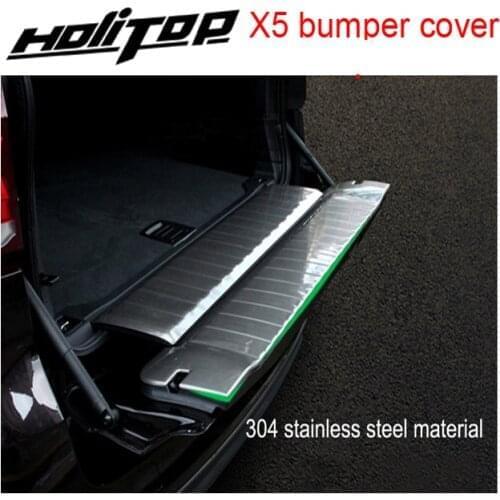 Rear bumper protection rear trunk door cover/door sill for BM X5 F15, made in top quality supplier,real 304 stainless steel