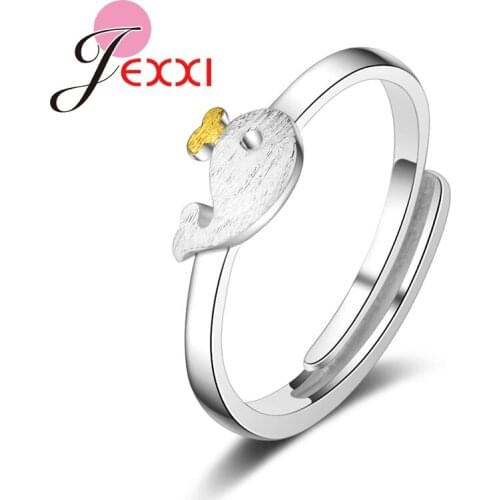 Sweet Cute Pink Enamel Aajustable Ring Minimalist Jewelry Female Korean Style For Women Party Ring Jewelry Fast Shipping