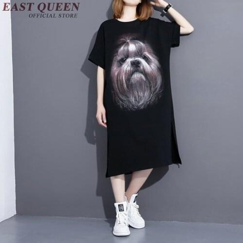 2018 new summer harajuku style korean fashion women harajuku dress round neck women kawaii dress t-shirt NN0678 YQ