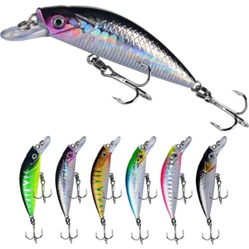 1Pcs Minnow Fishing Lures Hard Bait 6cm 6g Jig wobbler Bass Pike Lure Plastic Artificial Baits for Fishing Tackle Crankbait
