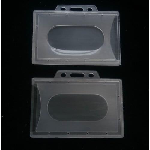 1pc Simple Transparent Plastic ID Name Card Cover Bank Credit Card Holder Protector Cover Bags