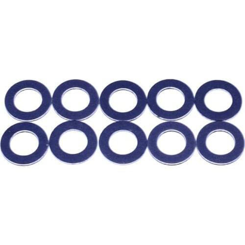 10Pcs/Set Aluminum Engine Oil Drain Plug Crush Gasket Washers Seals 90430-12031 Car Engine Part Replacement For Honda Fit Toyota