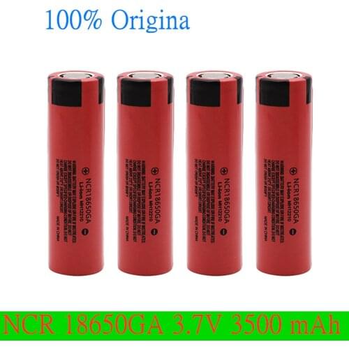 2021 New NCR 18650GA 30A of 3.7 V 3500mAh 18650 rechargeable flat-top lithium battery suitable for power tool batteries