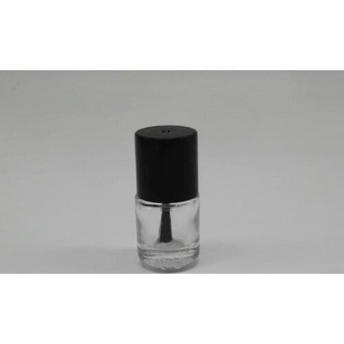 300pcs 5ml Small Empty Round Nail Polish Glass Bottle 1/6oz Small Brush Nail Art Container with Brush Cap#38120