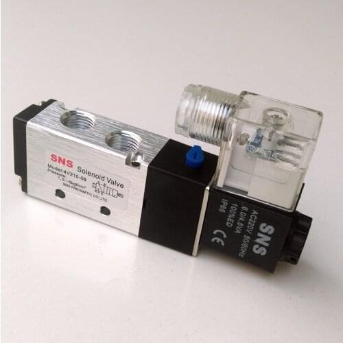 4V210-08 AC220V Pneumatic Solenoid Valve 1/4''The electromagnetic valve