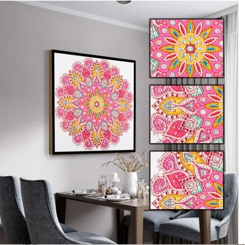 5D DIY Special Shaped Diamond Painting Mandala Cross Stitch Mosaic Craft Kit DIY Diamond Painting Embroidery Home Decoration