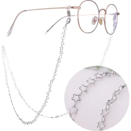 SKYRIM Fashion Eye Glasses Sunglasses Spectacles Chain Holder Cord Lanyard Stars Shape Reading Non-slip Hanging Glasses Chain