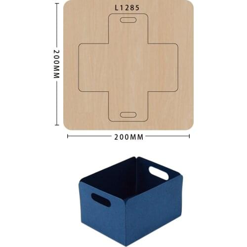 Wood Cutting Dies Diy Scrapbooking Mold Wooden Cutter Leather Square Storage Decorative Box Suitable For Big Shot Machines