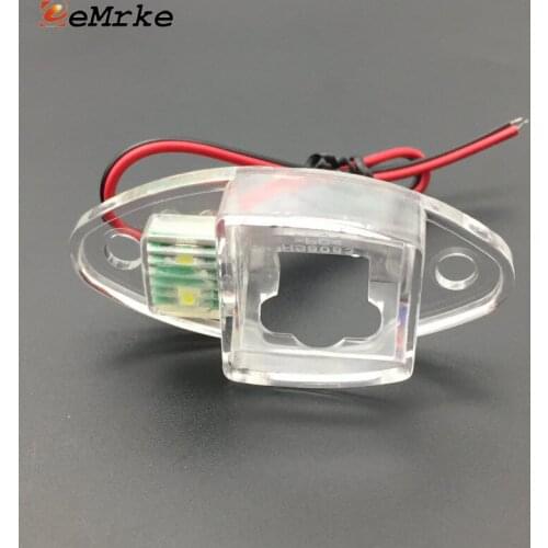 EEMRKE Car Camera Bracket License Plate Lights Housing Mount for Buick Enclave Chevy Traverse GMC Acadia Saturn Outlook