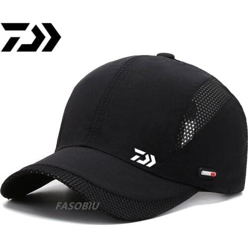 2021 DAIWA Fishing Sun Hat Summer New Outdoor Sports ventilation Quick-drying Mesh Baseball Cap Riding Leisure Windproof Sun Hat