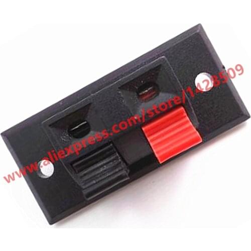 5pcs 2 Positions Wiring Terminal Audio Speaker Spring Binding Post Terminals Plug Socket Clip Clamp Wire Accessories